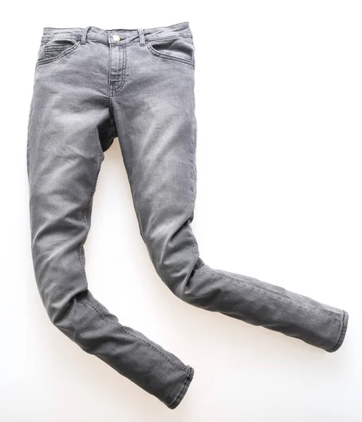 Мода серые джинсы для одежды — стоковое фото