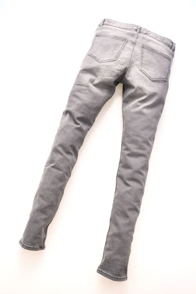 Moda jeans cinza para roupas — Fotografia de Stock