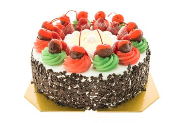 Dondurmalı kek Noel temalı ve neşeli üstte