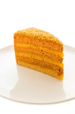 Tay çay pasta beyaz plaka