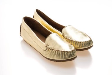 Güzel lüks moda altın kadın ayakkabı