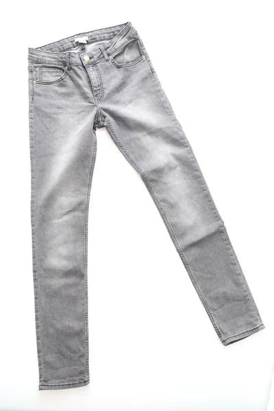 Mody szary jeans odzież — Zdjęcie stockowe
