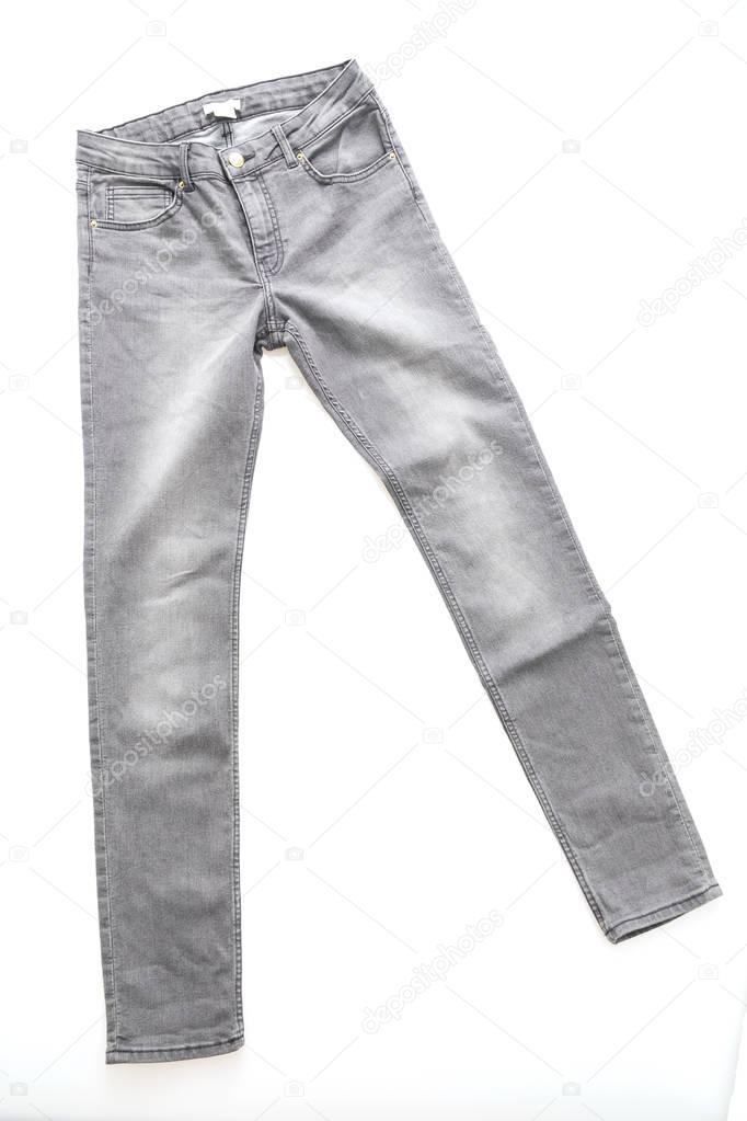 Fashion gray jeans for clothing