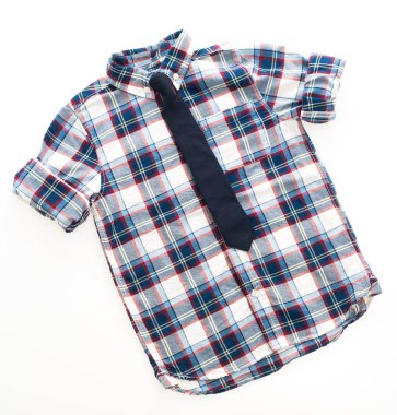 Boyun kravat ile moda gömlek