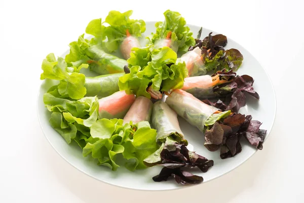 Zeleninové jarní závitek — Stock fotografie