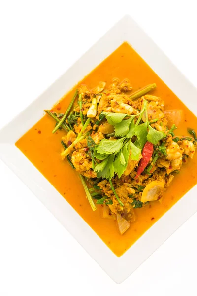 Stir fried crab with curry — Stock Photo, Image