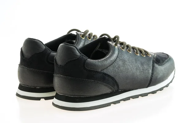 Beautiful black leather shoes — Stock Photo, Image