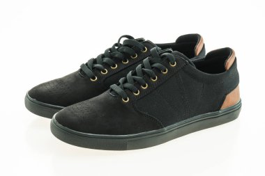 Güzel siyah deri ayakkabı