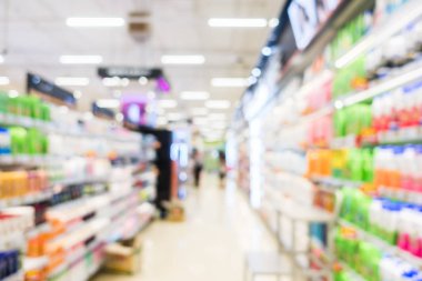 Soyut bulanıklık süpermarket ve perakende mağaza