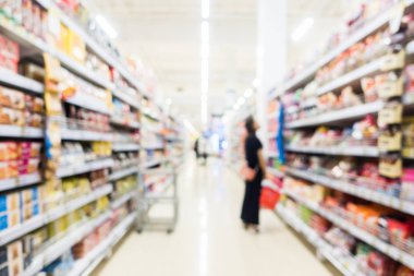 Soyut bulanıklık süpermarket ve perakende mağaza