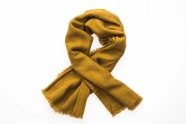 Fashion yellow scarf for winter season — Stock Photo, Image