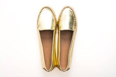 Güzel lüks moda altın kadın ayakkabı