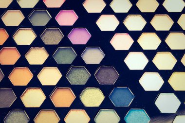 Göz farı kozmetik kadar kapatın