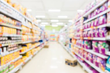 Soyut bulanıklık süpermarket ve perakende mağaza