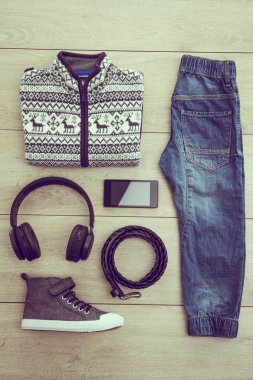 Moda için genç çocuk ayarla
