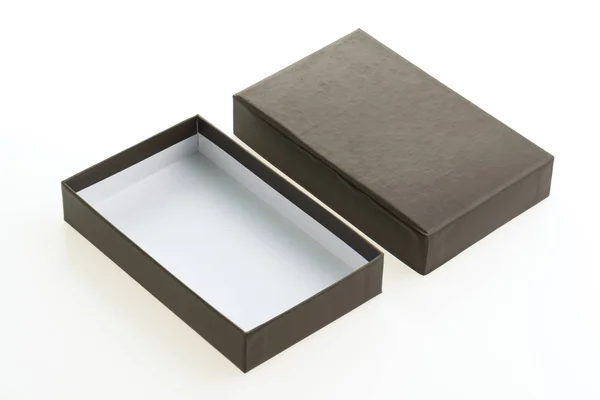 Пустой черный ящик — стоковое фото