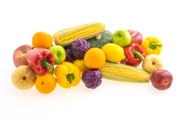 Gemischtes Gemüse und Obst — Stockfoto