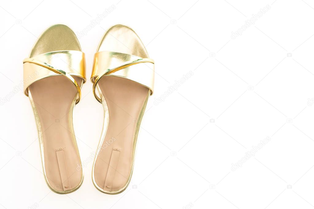 Beautiful gold sandal shoes 