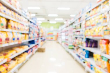 Soyut bulanıklık süpermarket ve perakende mağaza