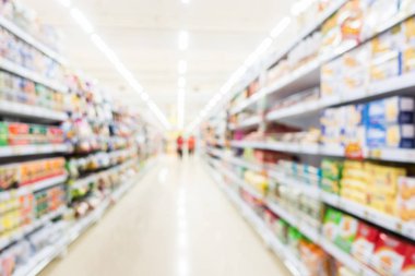 Soyut bulanıklık süpermarket ve perakende mağaza