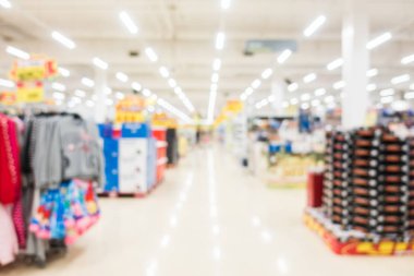 Soyut bulanıklık süpermarket ve perakende mağaza