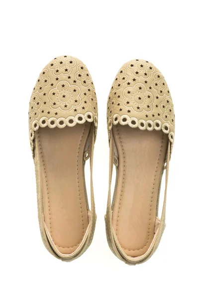 Hermosos zapatos de mujer de moda y sandalia — Foto de Stock