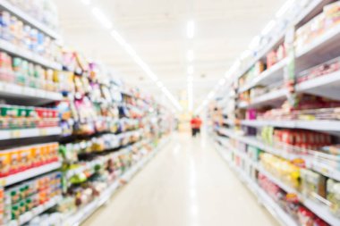 Soyut bulanıklık süpermarket ve perakende mağaza