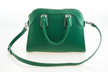 Güzel zarafet ve lüks moda yeşil çanta