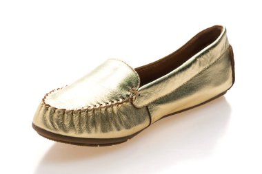 Güzel lüks moda altın kadın ayakkabı