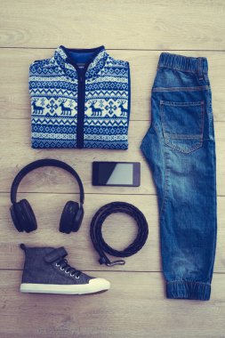 Moda için genç çocuk ayarla