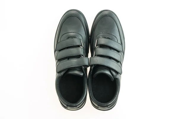 아름 다운 검은 가죽 신발 — 스톡 사진