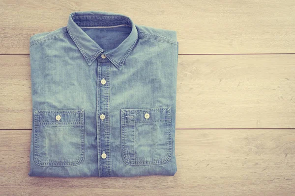 Moda camisa jeans — Fotografia de Stock
