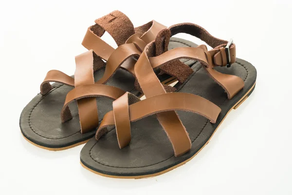 Men leather sandal — Stock Photo, Image