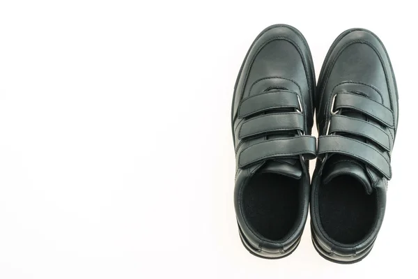 Beautiful black leather shoes — Stock Photo, Image