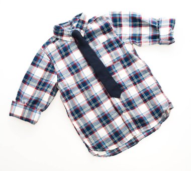 Boyun kravat ile moda gömlek