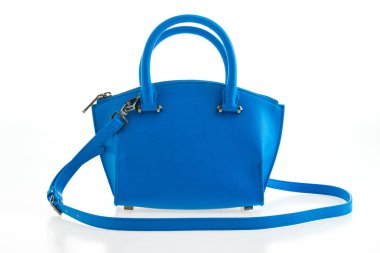 lüks mavi deri çanta 