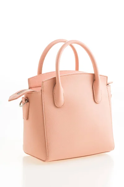 Lyxiga rosa kvinnor handväska — Stockfoto
