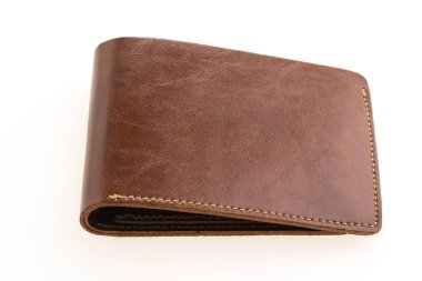 kahverengi deri cüzdan