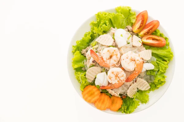 Salade de nouilles épicées aux fruits de mer — Photo