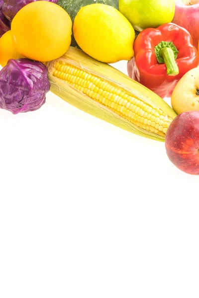Gemischtes Gemüse und Obst — Stockfoto