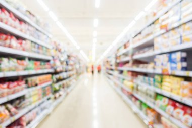 Soyut bulanıklık süpermarket ve perakende mağaza