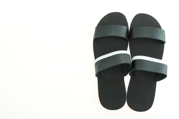 Lederschuhe und Sandale — Stockfoto