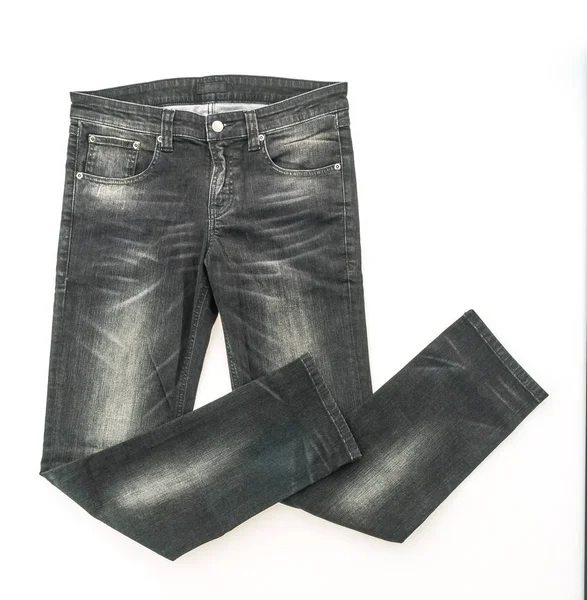 Zwarte jeans broek — Stockfoto