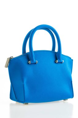 lüks mavi deri çanta 