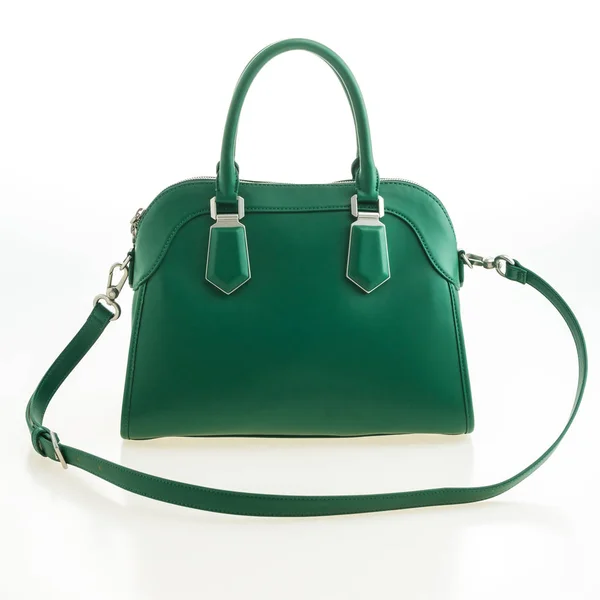 Luxury green handbag — Stock Photo, Image