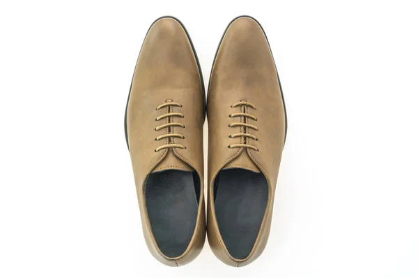 Luxury leather brown men shoes — Stock Photo, Image