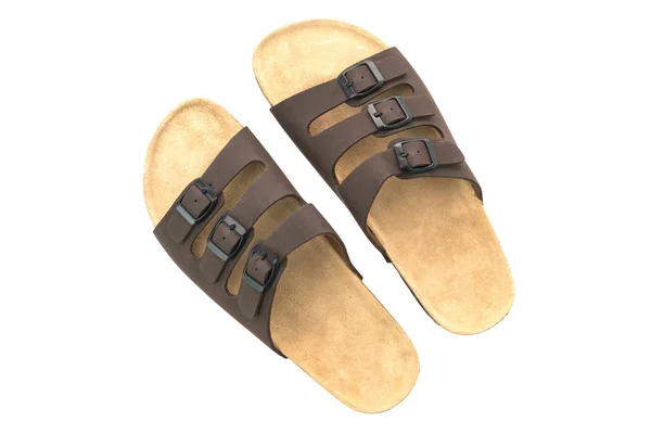 Homens sandália de couro — Fotografia de Stock