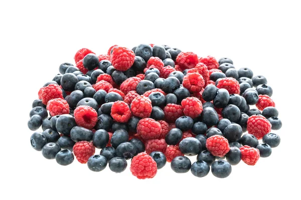 Blueberry and Rasberry fruit — Stock Photo, Image