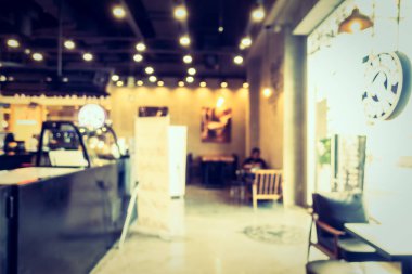 Soyut bulanıklık kahve dükkanı