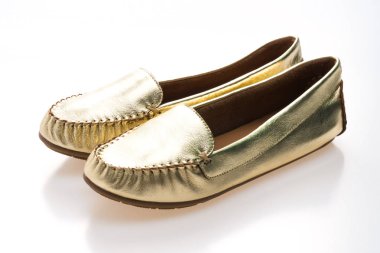 moda altın kadın ayakkabı